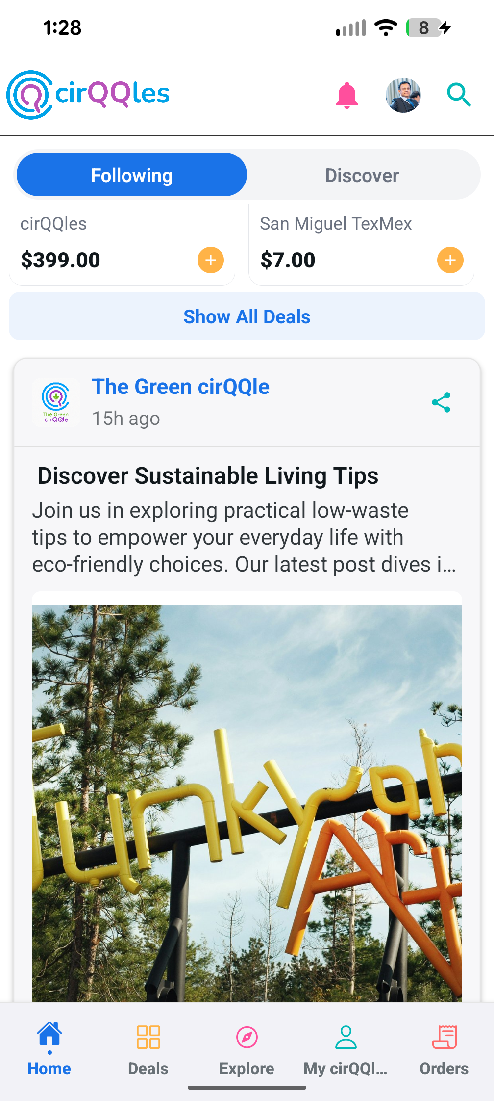Your cirQQle — screen 2